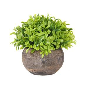 Artificial Grass Boxwood Plant Bonsai For Desk Decoration