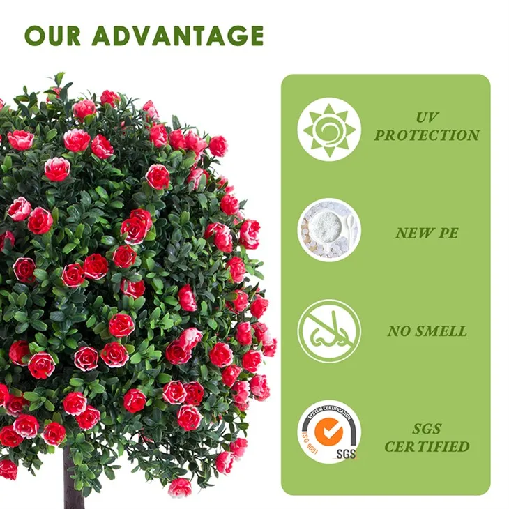 Wholesale customized plastic flower bonsai